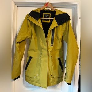 Mustard Yellow Billabong Ski Jacket- A/Div Trooper STX 45K Insulated Snow Jacket